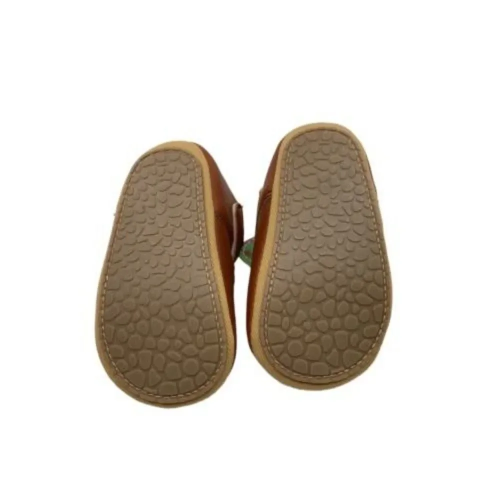 Baby Girls T-Strap Mary Jane Flats Moccasins Brown 3-6 Mth‎